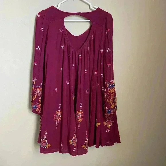 Free People Oxford Embroidered Mini Dress Size XS - Picture 13 of 13